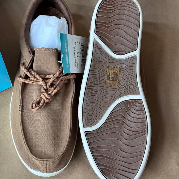 NWT - REEF - Men's Cushion Skimmer RS Casual Shoe - Khaki/Gum Size 11 - Picture 1 of 10